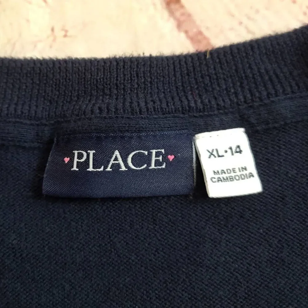Children's Place Navy sweater XL14